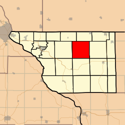 Map highlighting Thompson Township, Jo Daviess County, Illinois